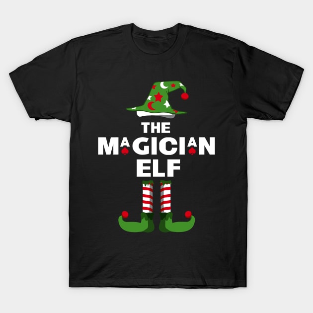 The Magician Elf Matching Family Christmas Pajama Party T-Shirt T-Shirt by YasOOsaY